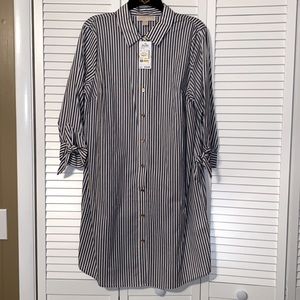 Michael Kors blue stripe dress
